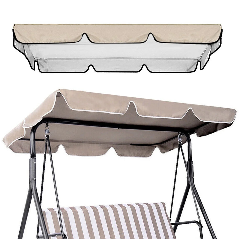 Beige Swing Top Cover Canopy Replacement for Patio Outdoor Swing A682