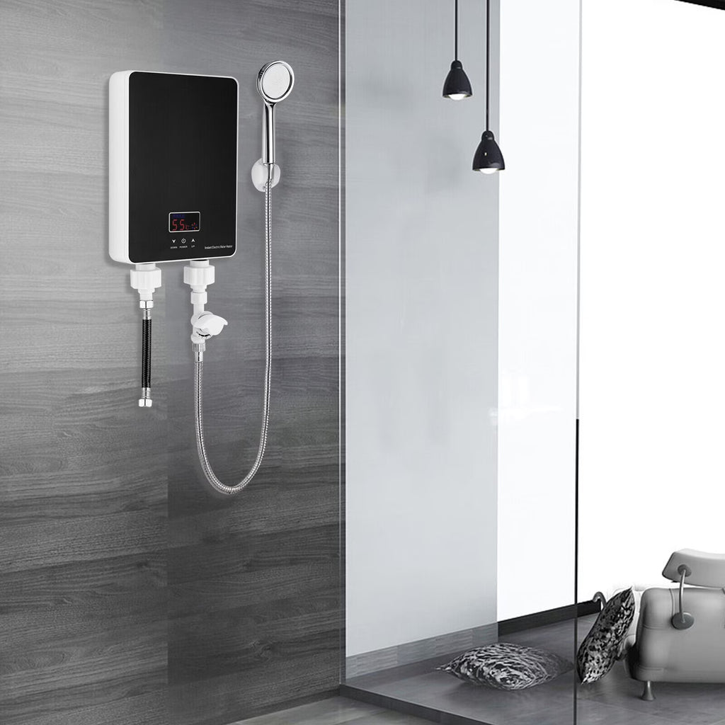 6000W Tankless Electric Shower Water Heater with Shower Head L12491