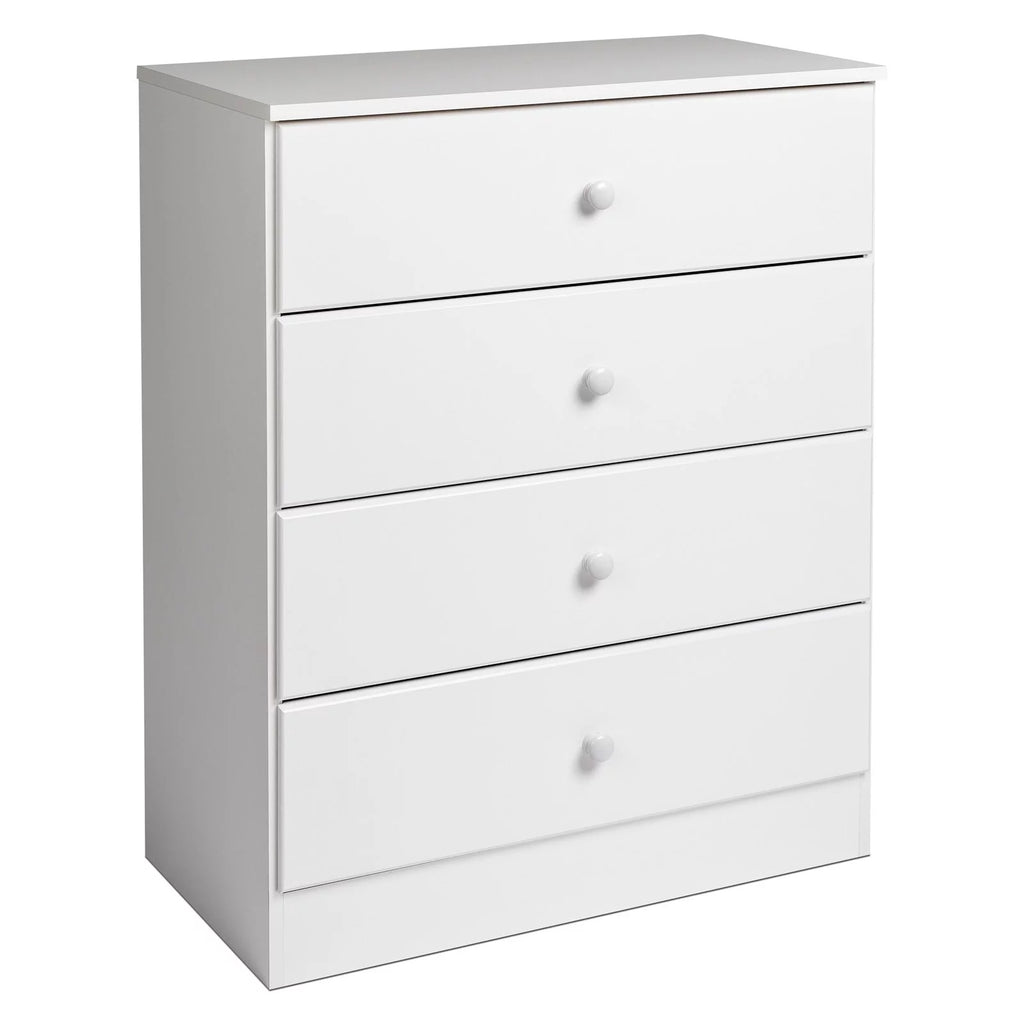 White 4-Drawer Vertical Dresser L433678