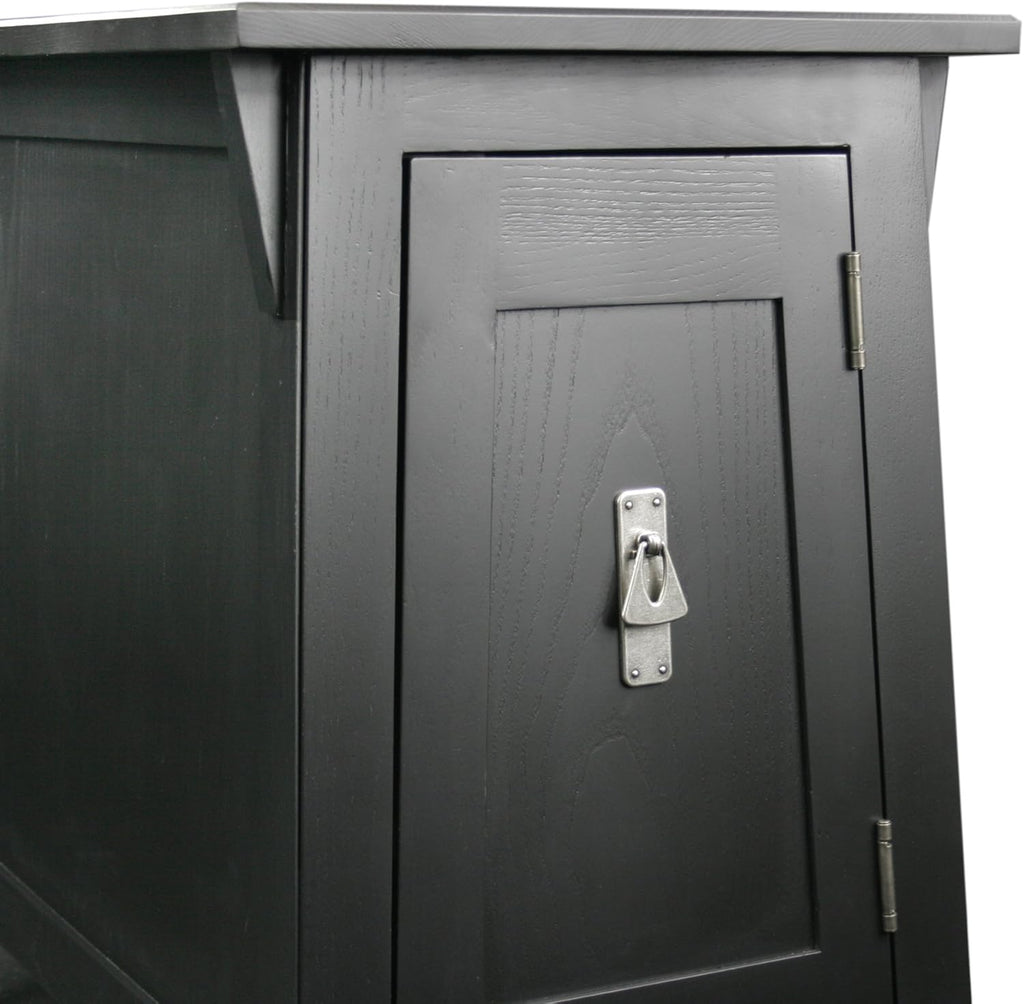 Slate Black Cabinet End Table B7178