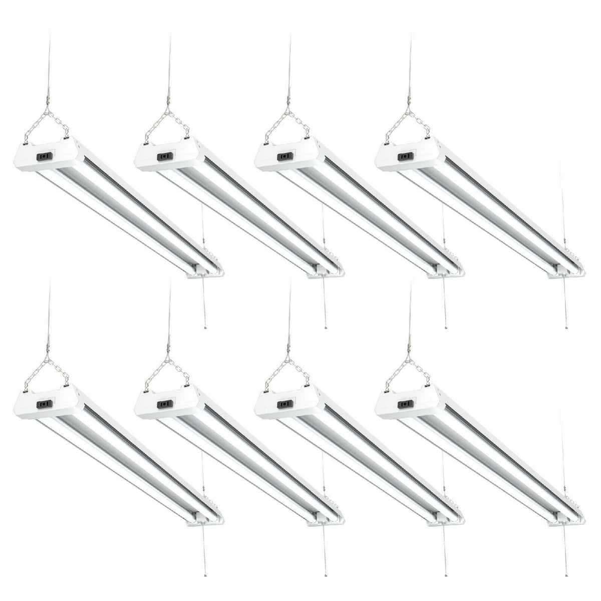 8 Pack Frosted LED Utility Shop Light 40W 6000K M5941