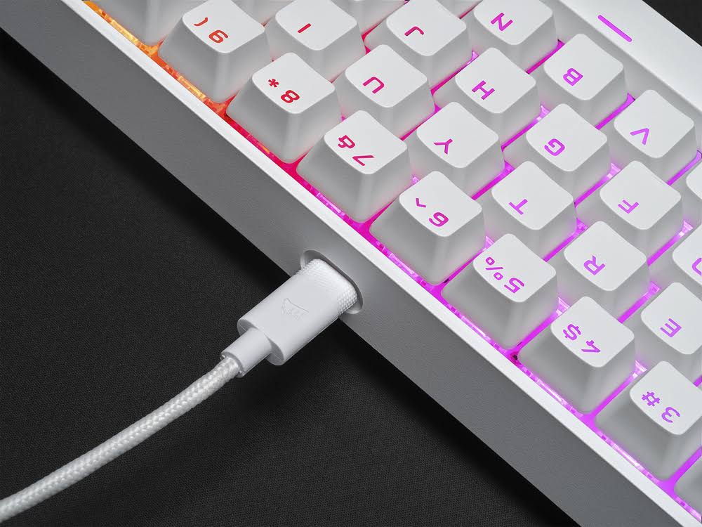 White 60% Mechanical Gaming Keyboard O9085