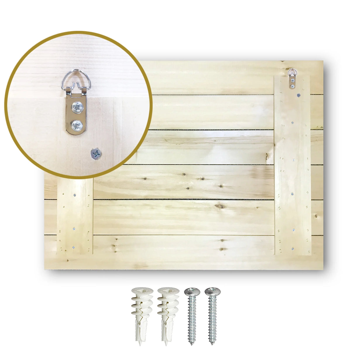 Traditional Print on Natural Pine Wood A96972
