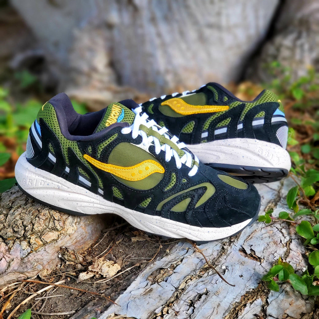 Black/Yellow Saucony Sneakers V473129