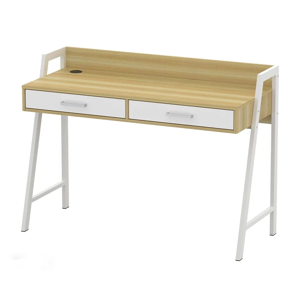 White Metal Writing Desk O7111