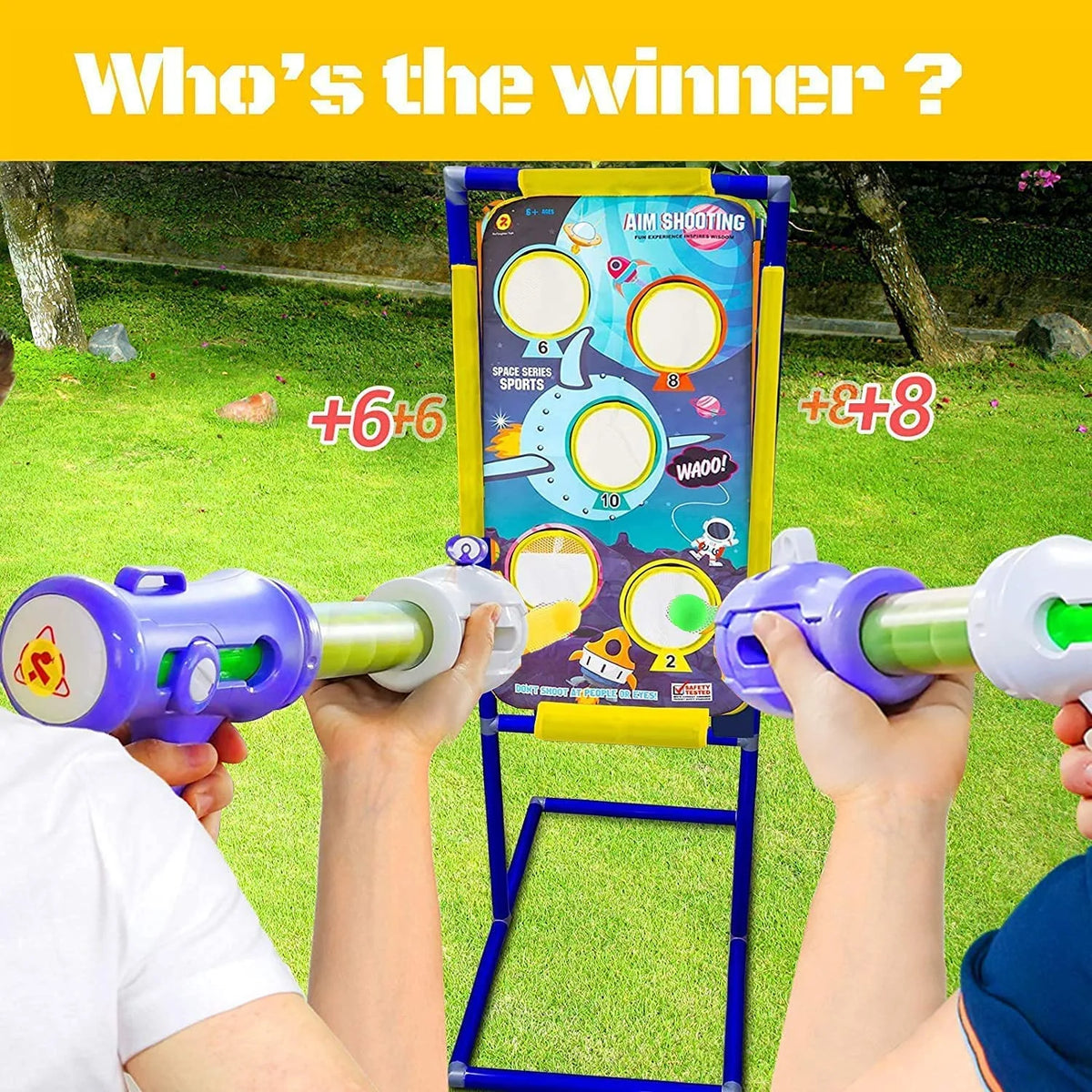 2 in 1 Foam Ball Popper Toy Gun with 48 Foam Ball B346
