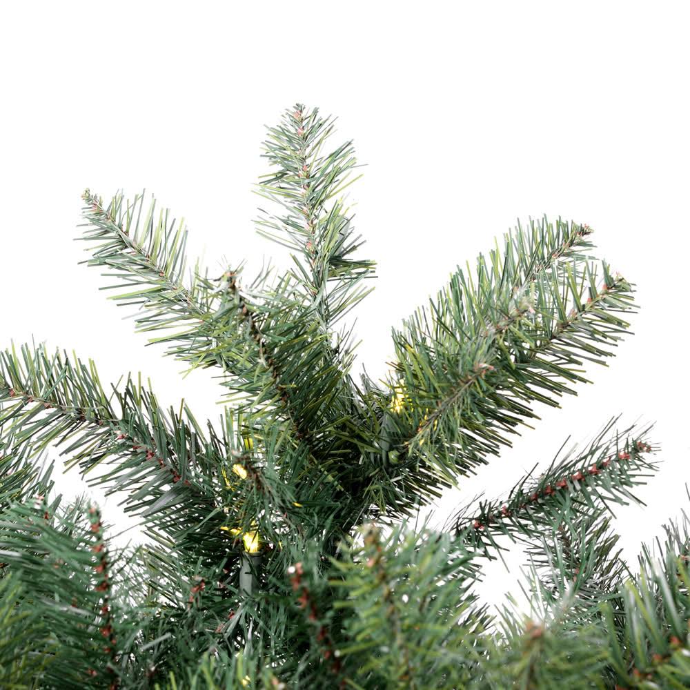 4.5 ft Green Pencil Pine Christmas Tree with Warm White LED Lights X143561