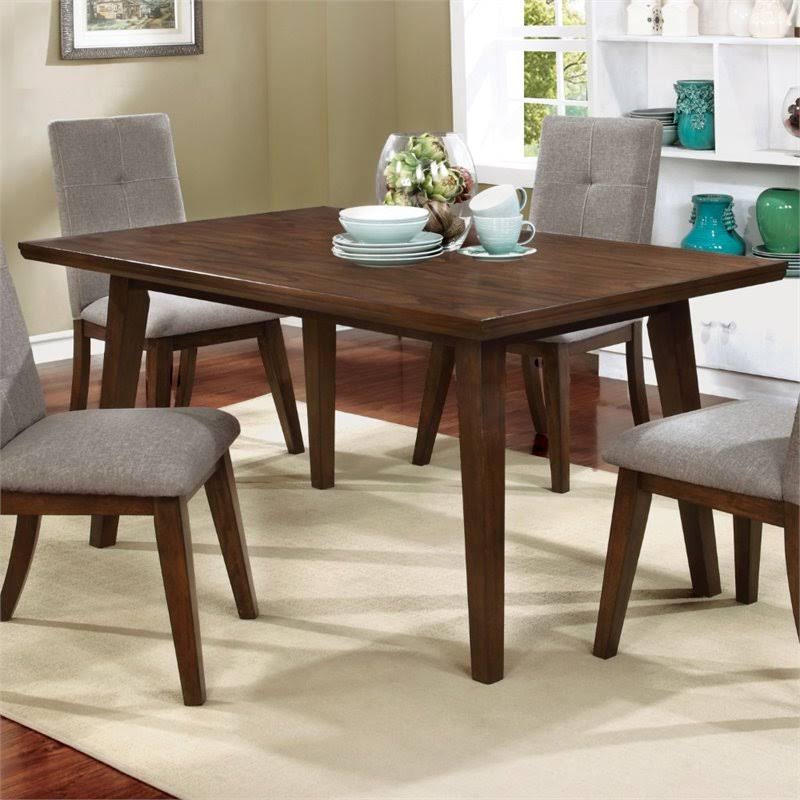 Walnut Rectangle Wood Dining Table X453