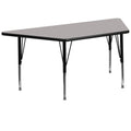 Grey Trapezoid Laminate Activity Table P82471