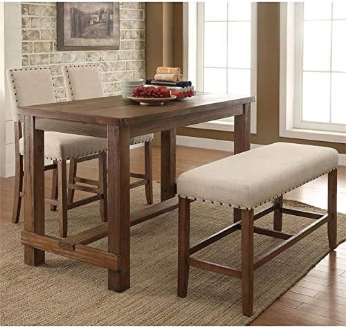 Wood Counter Height Dining Table C861