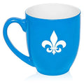 Light Blue Ceramic Bistro Mug O298341