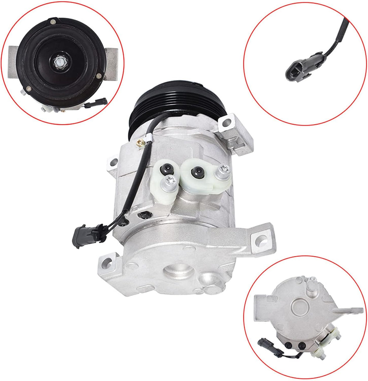 A/C Compressor Replacement for 2002-2007 Chevy Silverado Suburban Express Cadillac Escalade GMC Yukon Sierra Q44123