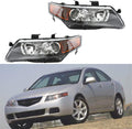 Black Projector Headlight Assembly Replacement Driver & Passenger Side G9985