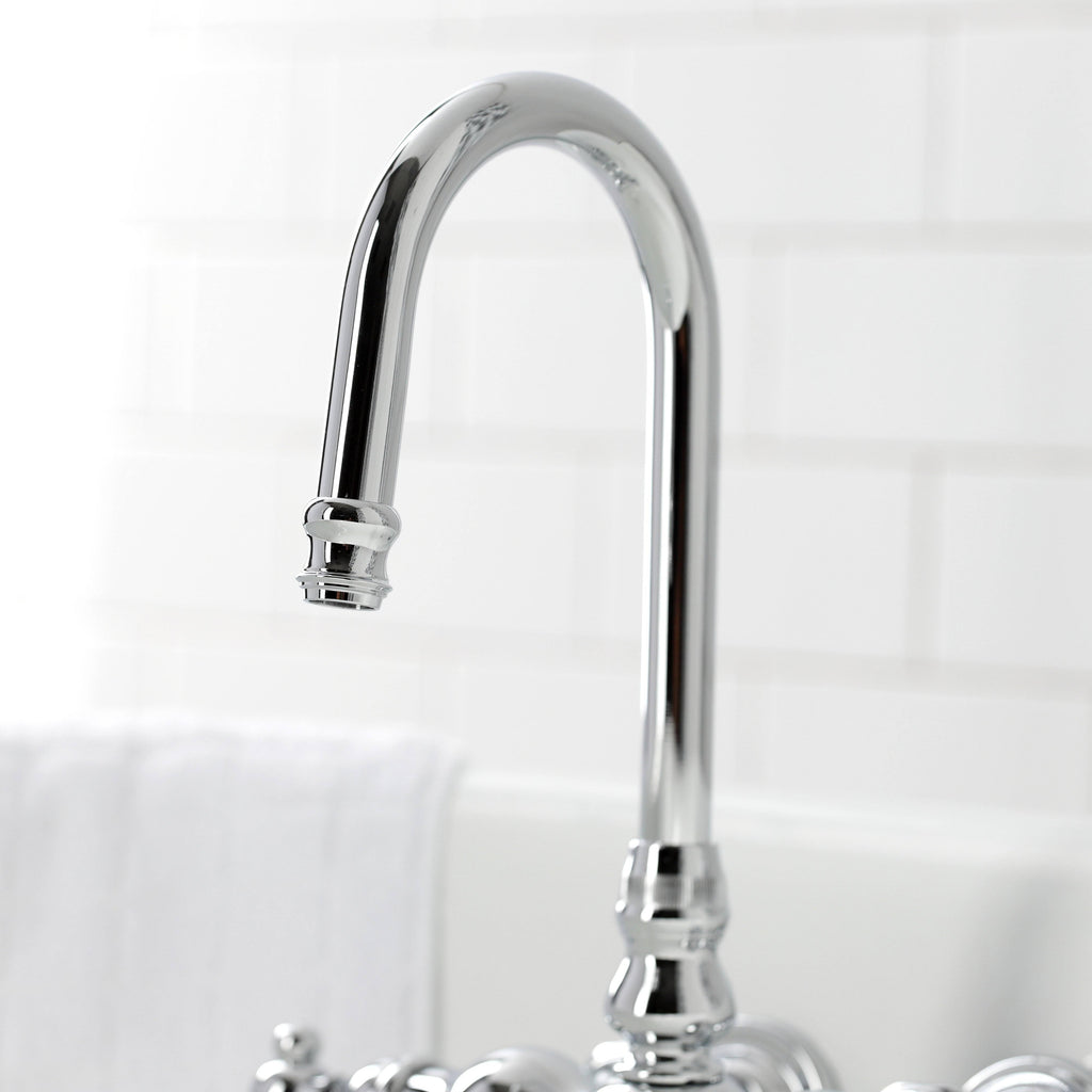 Polished Chrome Tub Wall Mount Clawfoot Tub Faucet W841157