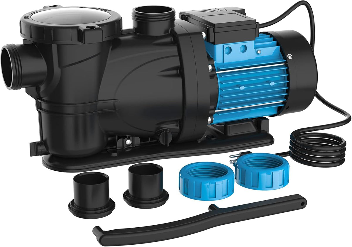2HP 6950 GPH 115V Single Speed Self Priming Pool Pump with Strainer Basket B840117