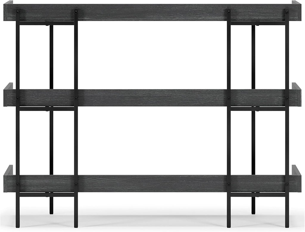 Black 3-Tier Bookcase W8844
