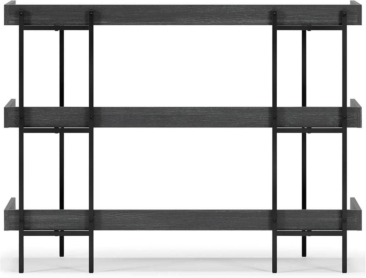 Black 3-Tier Bookcase W8844