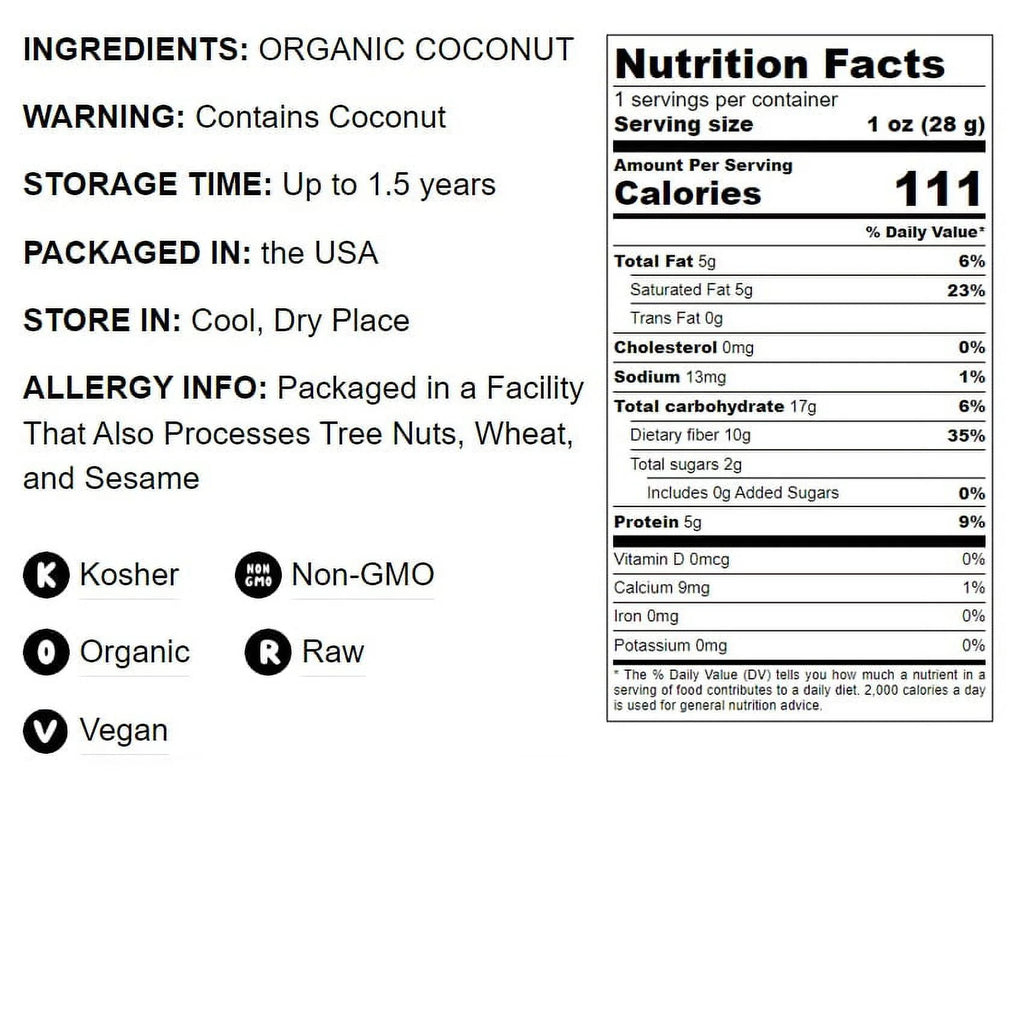 Organic Coconut Flour 12 Pounds A2618