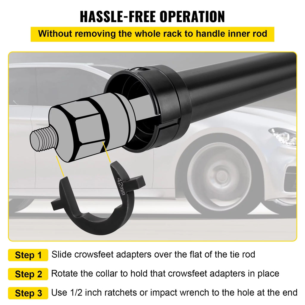 13 Pcs Steel Inner Tie Rod Removal Tool Set I40568