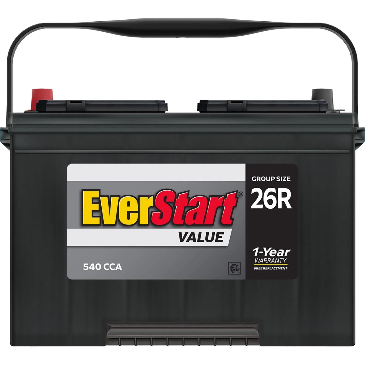 Group Size 26R 12 Volt 540 CCA Lead Acid Automotive Battery A450