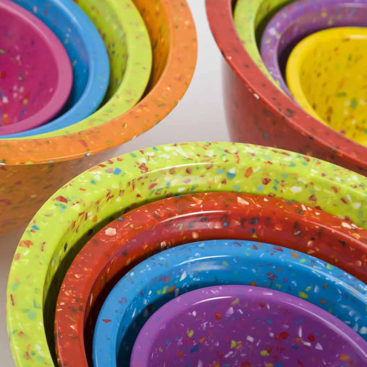 4 Piece Melamine Mixing Bowls in Orange, Kiwi, Turquoise, Magenta C7568