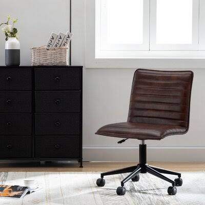 Black Dark Brown Task Chair B519