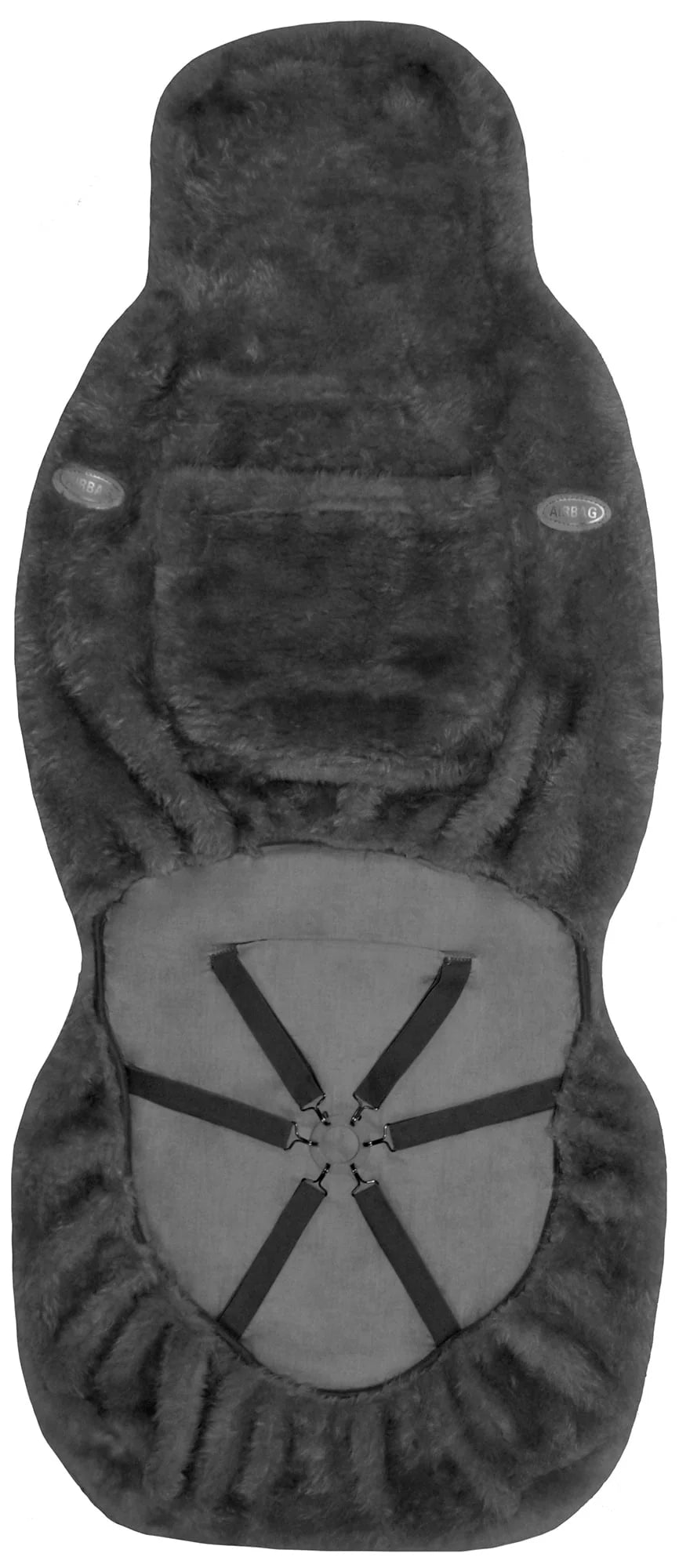 Sheepskin Seat Cover Gray X906041