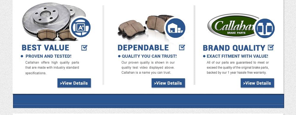 Brake Disc Rotors and Metallic Brake Pads L450