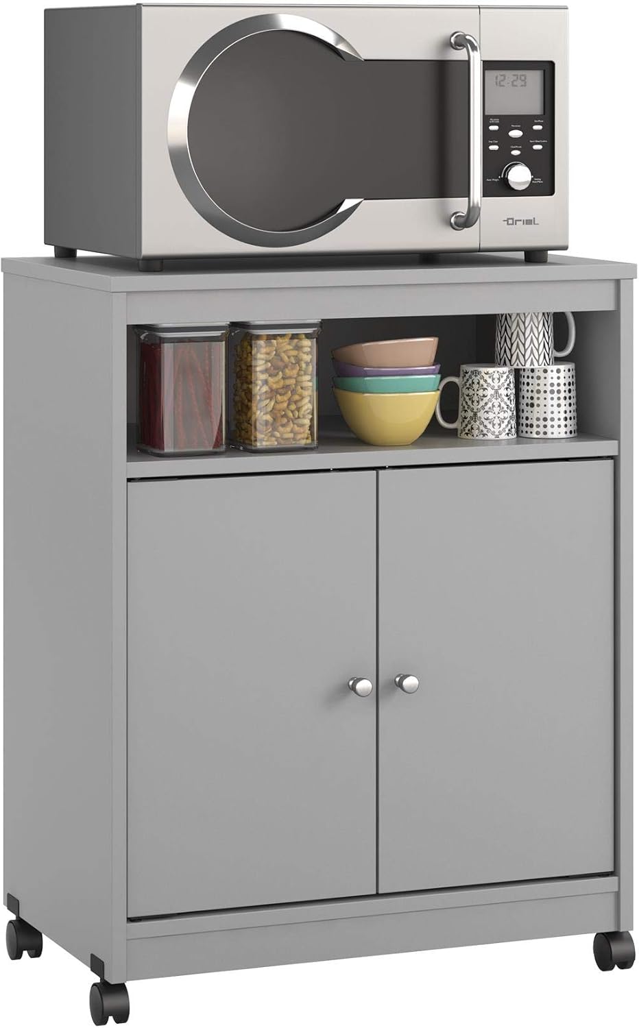 Black Oak Microwave Cart U4337
