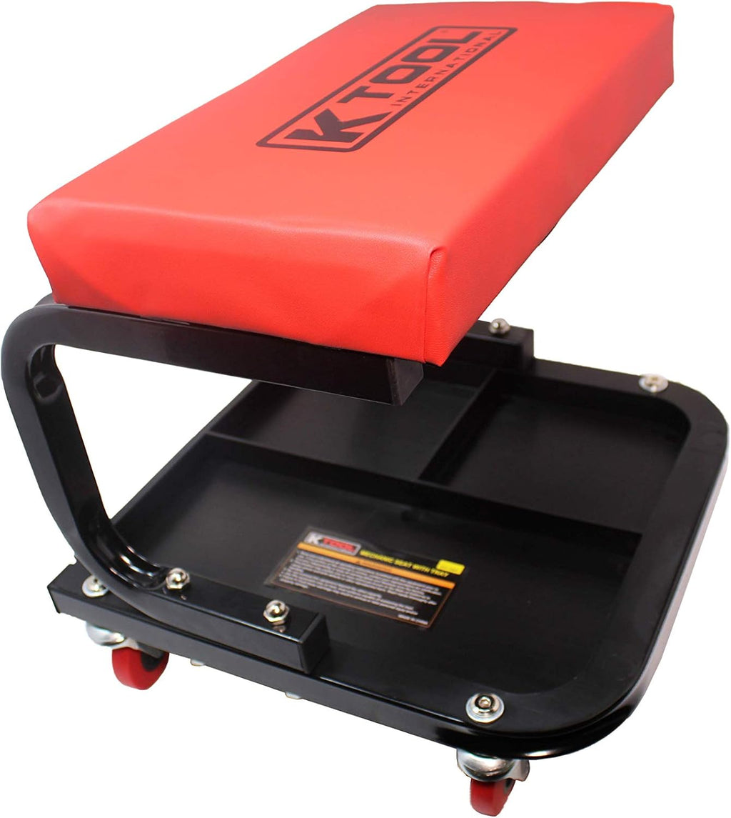 Rolling Creeper Seat Mechanic Seat with Tray Pad Pack of 2 Z179935