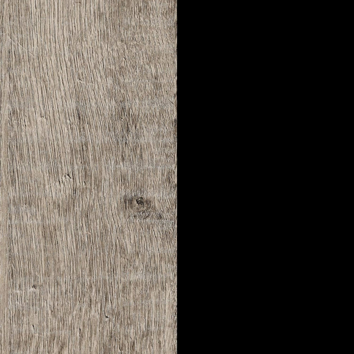 Weathered Oak and Matte Black Bar Cabinet with Storage N883
