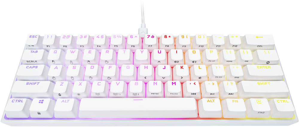 White 60% Mechanical Gaming Keyboard O9085