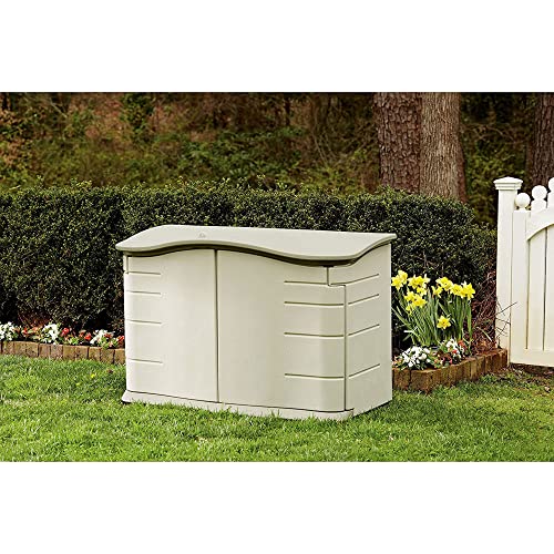 Beige/Brown Resin Outdoor Storage Shed (4.5 x 3 Ft) O237