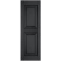 2-Pack 12-in W x 72-in H Black Raised Panel Wood Western Red Cedar Exterior Shutters A7947