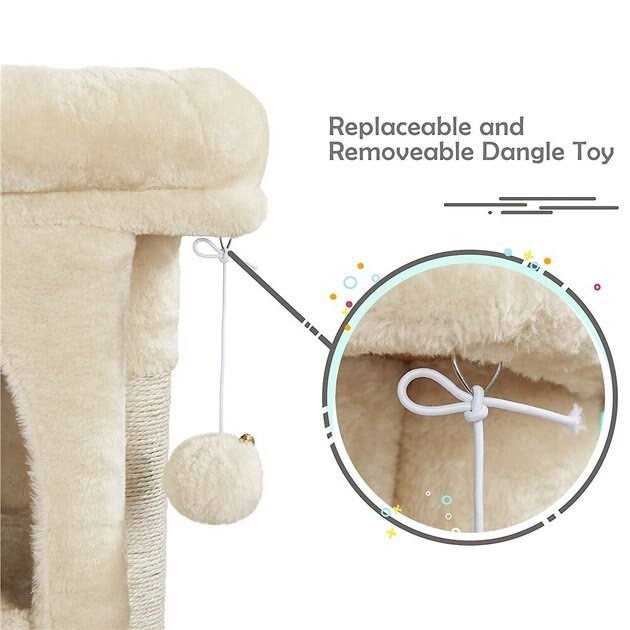 2-Level 23.5-in Plush Cat Tree D92023