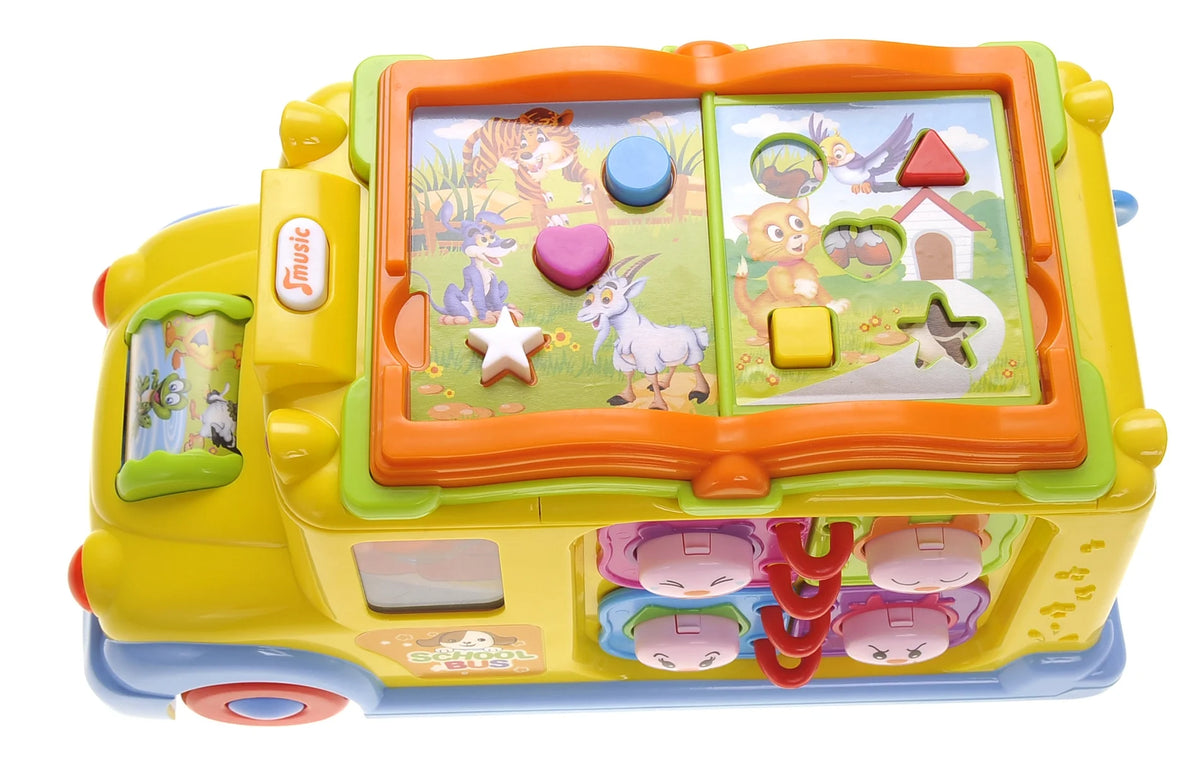School Bus Toy With Flashing Lights & Sounds F815