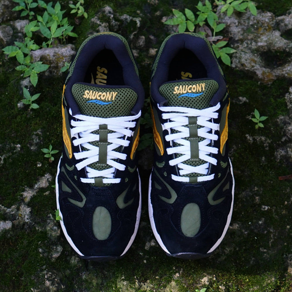 Black/Yellow Saucony Sneakers V473129