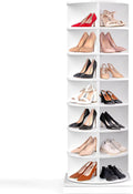 360° Rotating 7-Tiers Shoe Rack Organizer Tower Holds Up to 28 Pairs K99742