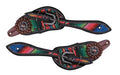 Chocolate Brown Leather Spur Straps O201