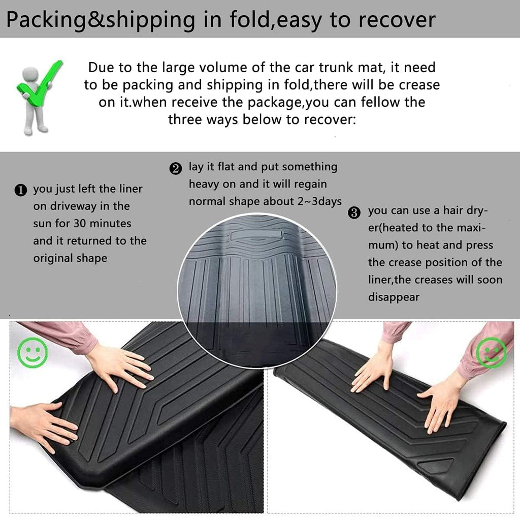 Black All-Weather Cargo Liner Trunk Mat K9455