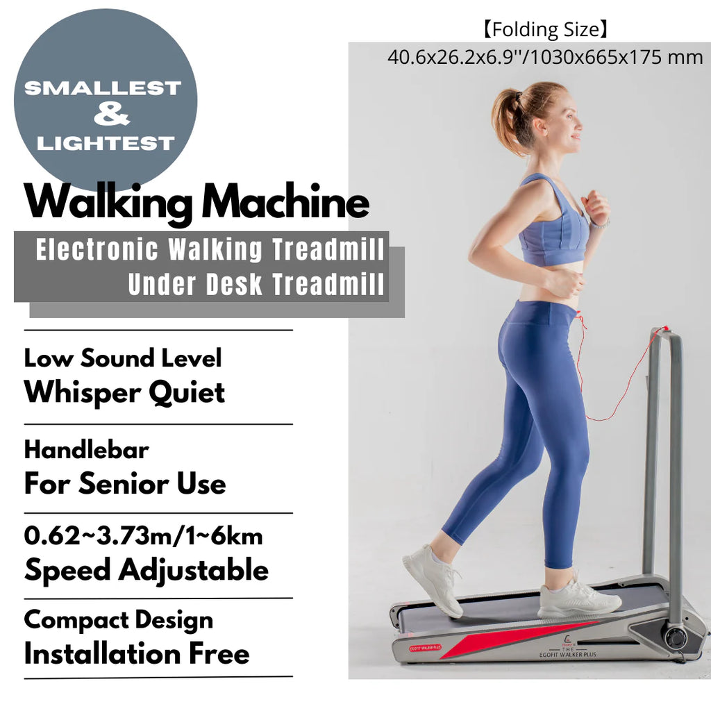 Motorized Folding Walking Treadmill with Handrails G2247
