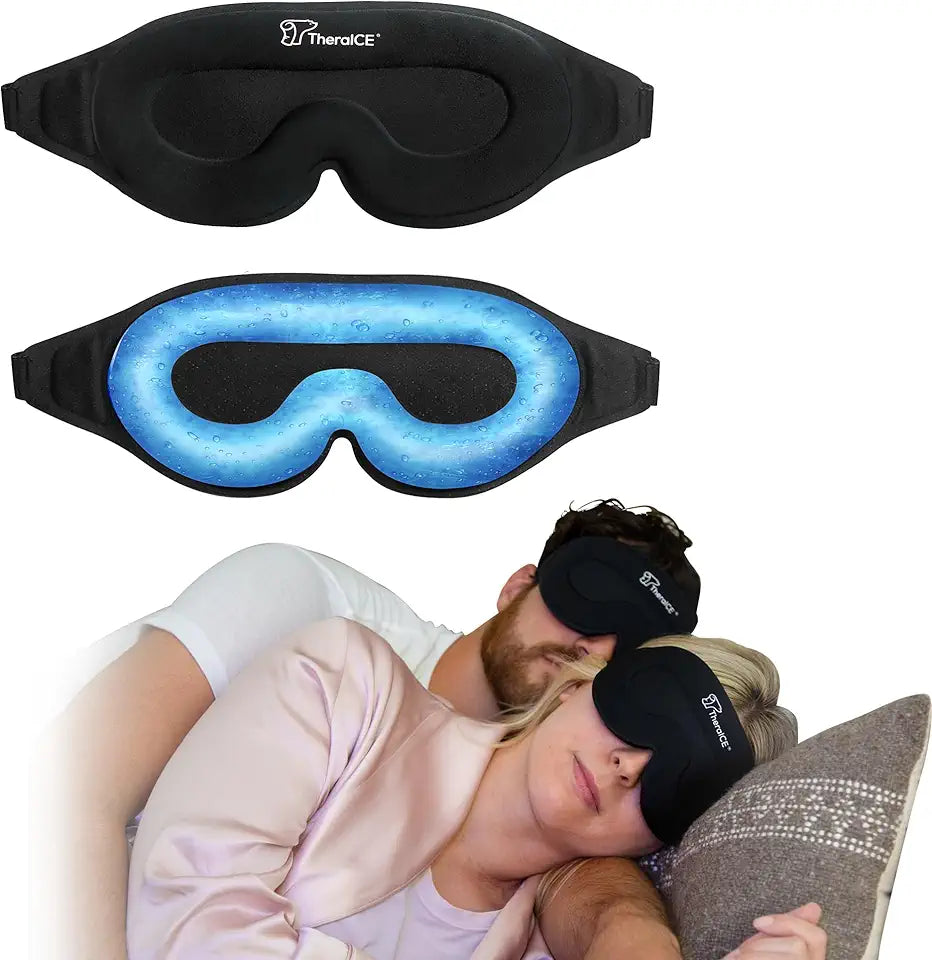 Cooling Gel Blackout Sleep Eye Mask S4016