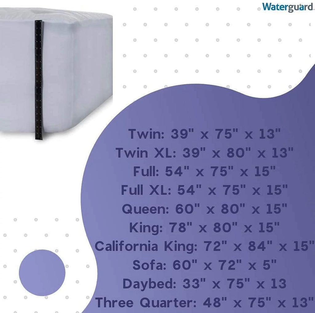 Waterproof Hypoallergenic Queen Size Cotton Mattress Pad Cover I598377