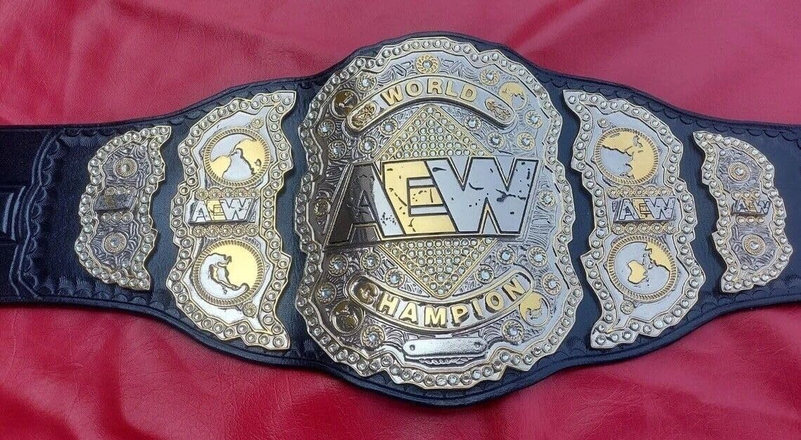 AEW World Heavyweight Wrestling Championship Title Belt Replica, Adult Size U32630