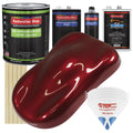 Fire Red Pearl Low VOC Urethane Basecoat with Clearcoat Auto Paint Complete Slow Gallon Paint Kit I690