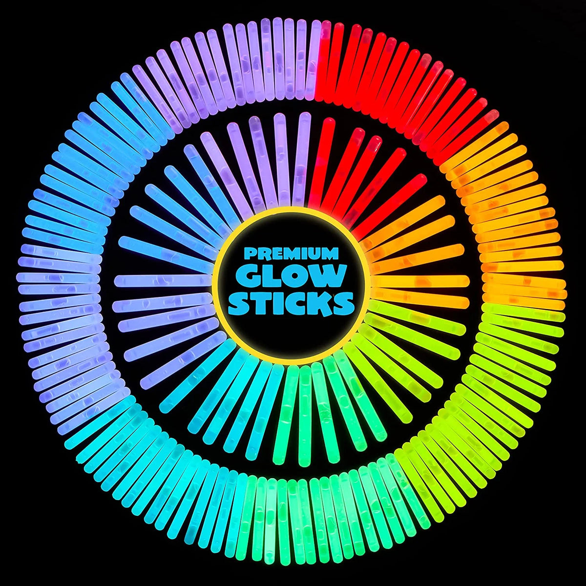 200 Pcs Mini Glow Sticks Bulk 8 Colors M97676