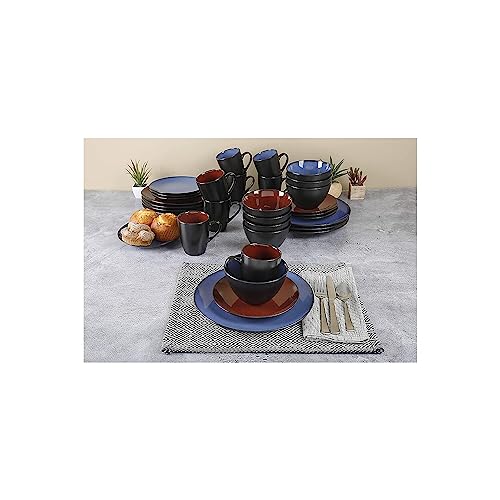 Blue 16pc Stoneware Dinnerware Set H132906