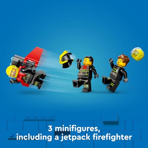 LEGO City Fire Rescue Plane Toy Building Blocks Playset K6370