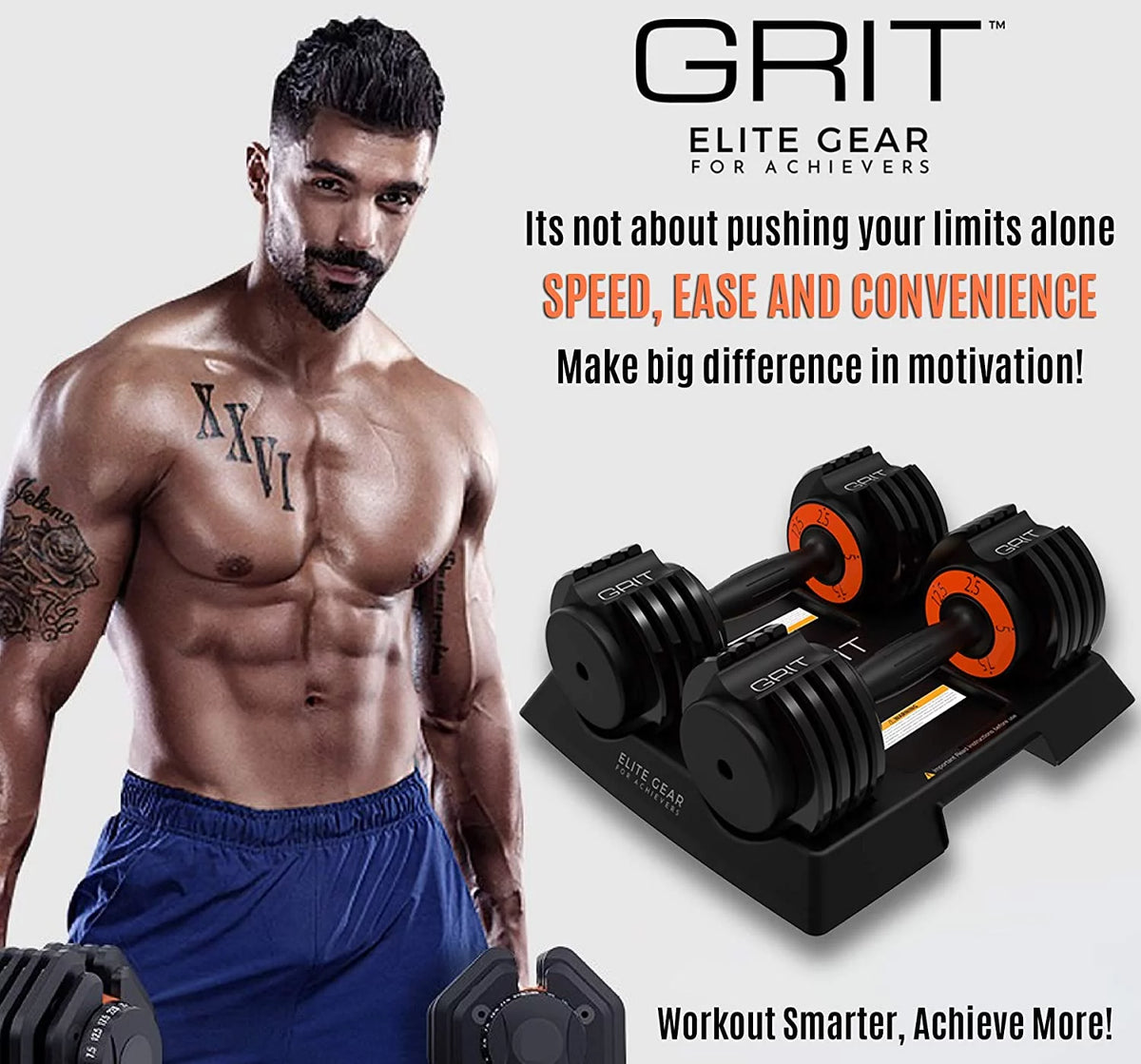 Adjustable Dumbbells Pair 2.5 to 12.5 lb U6157
