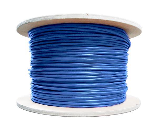 Cat6a Plenum Bulk Ethernet Cable, CMP, Solid 23AWG Gray A297